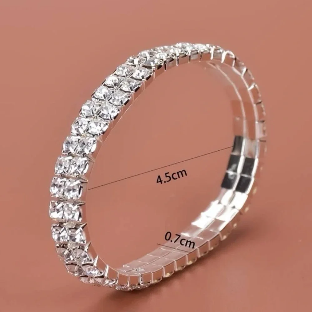 Glamorous Gold/Silver Rhinestone Bracelet